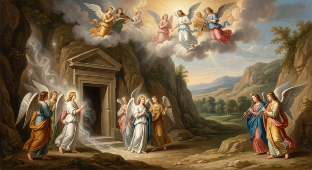 Mary in the Tomb with Angels