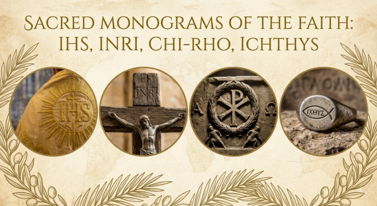 Sacred Monograms of the Faith: IHS, INRI, the Chi-Rho, and the Ichthys