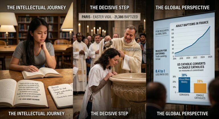 Coming Home to Rome: What Does Pew’s Global Data Reveal About Catholic Converts?