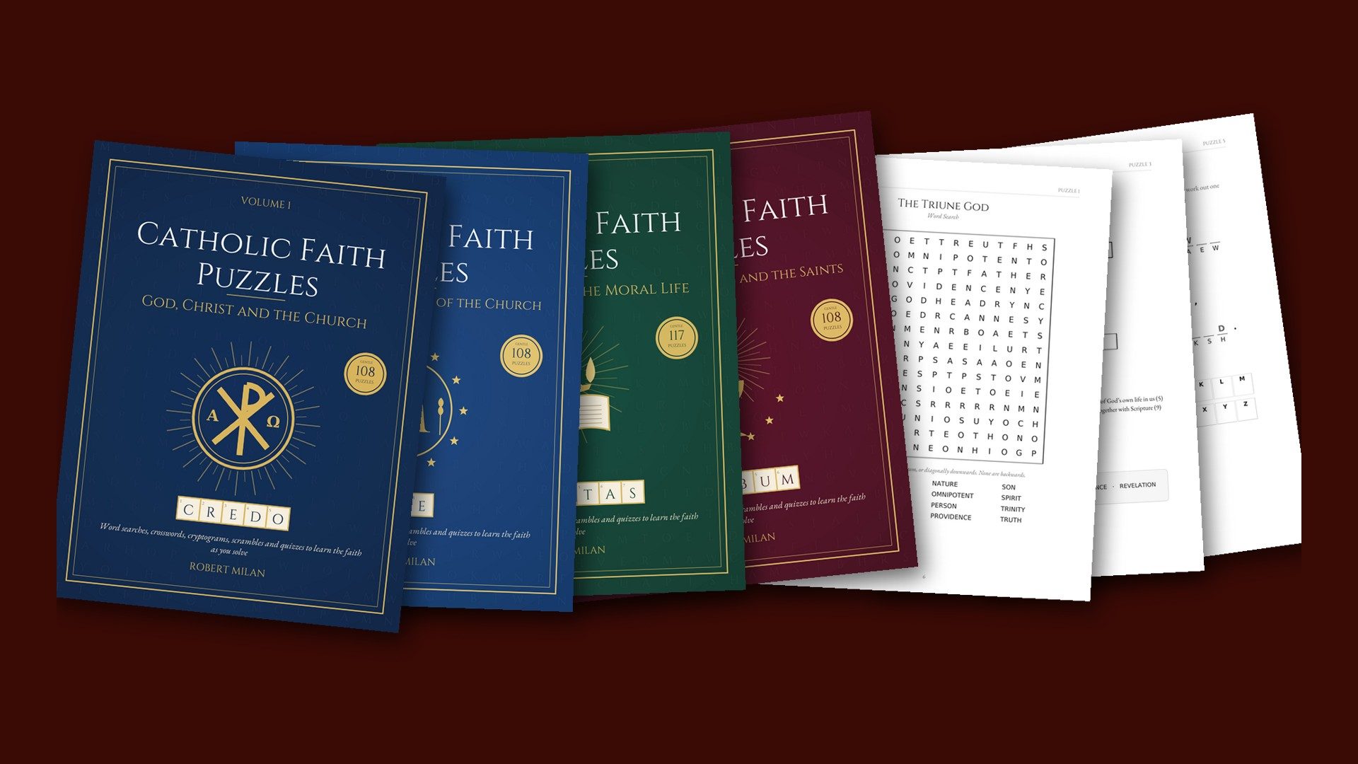 Catholic Faith Puzzles, all four volumes