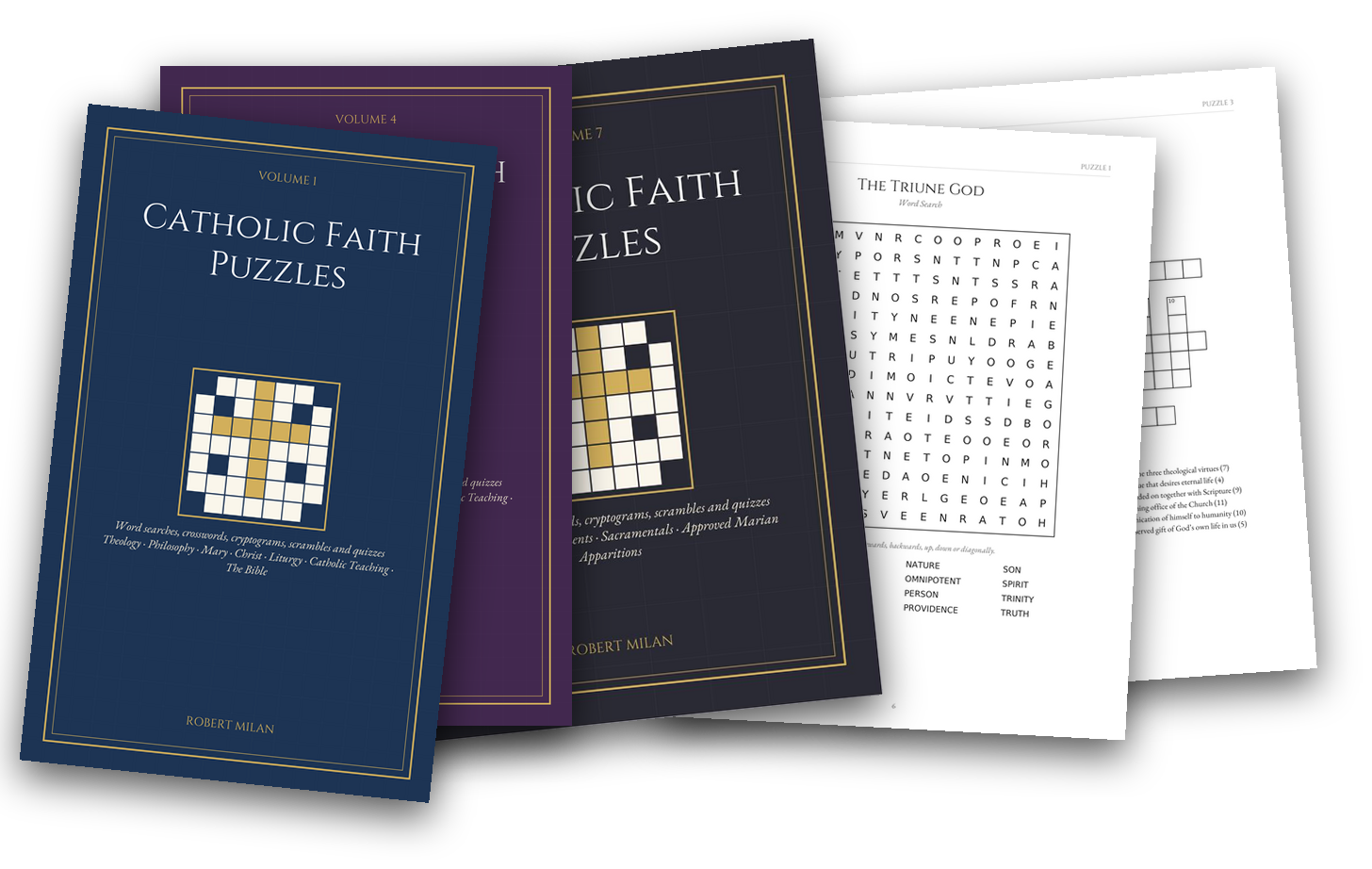 Sample pages from Catholic Faith Puzzles